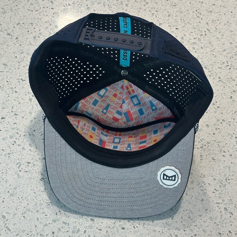 Navy Performance Rope-Trim Snapback Hat - Picture 6 of 10